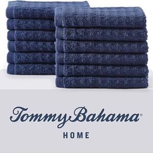 NWT TOMMY BAHAMA Northern Pacific Antibacterial‎ 12-Piece Cotton Washcloths
